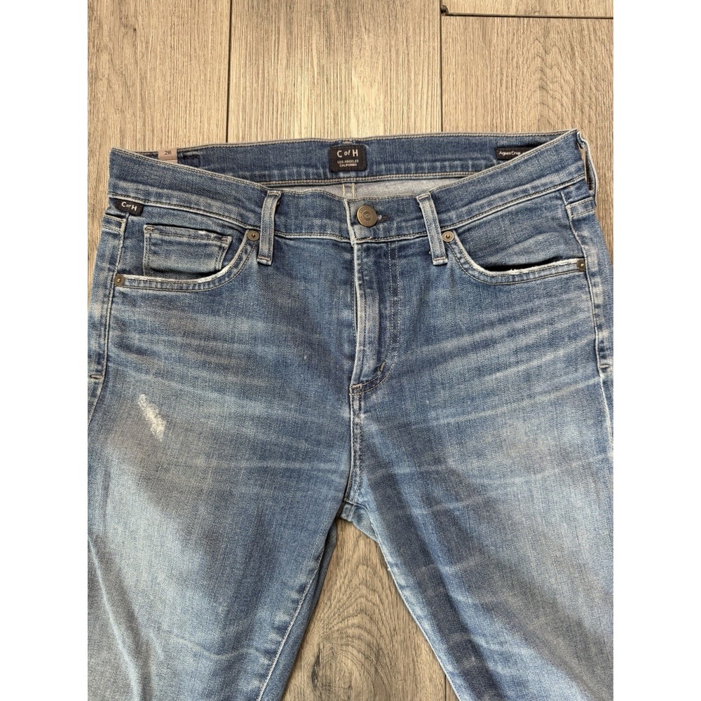 Citizens of Humanity Agnes Mid Rise Slim‎ Straight Jeans Sz 26 Denim Casual - Picture 4 of 9